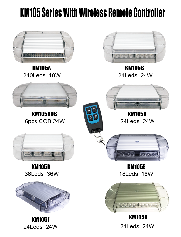 Colors OEM LED warning lightbar from China factory