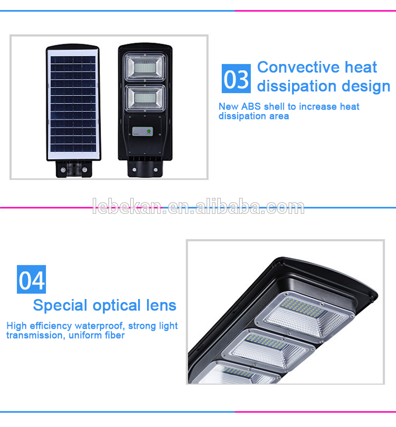 Factory price integrated outdoor intelligent 20w 40w 60w solar street light led