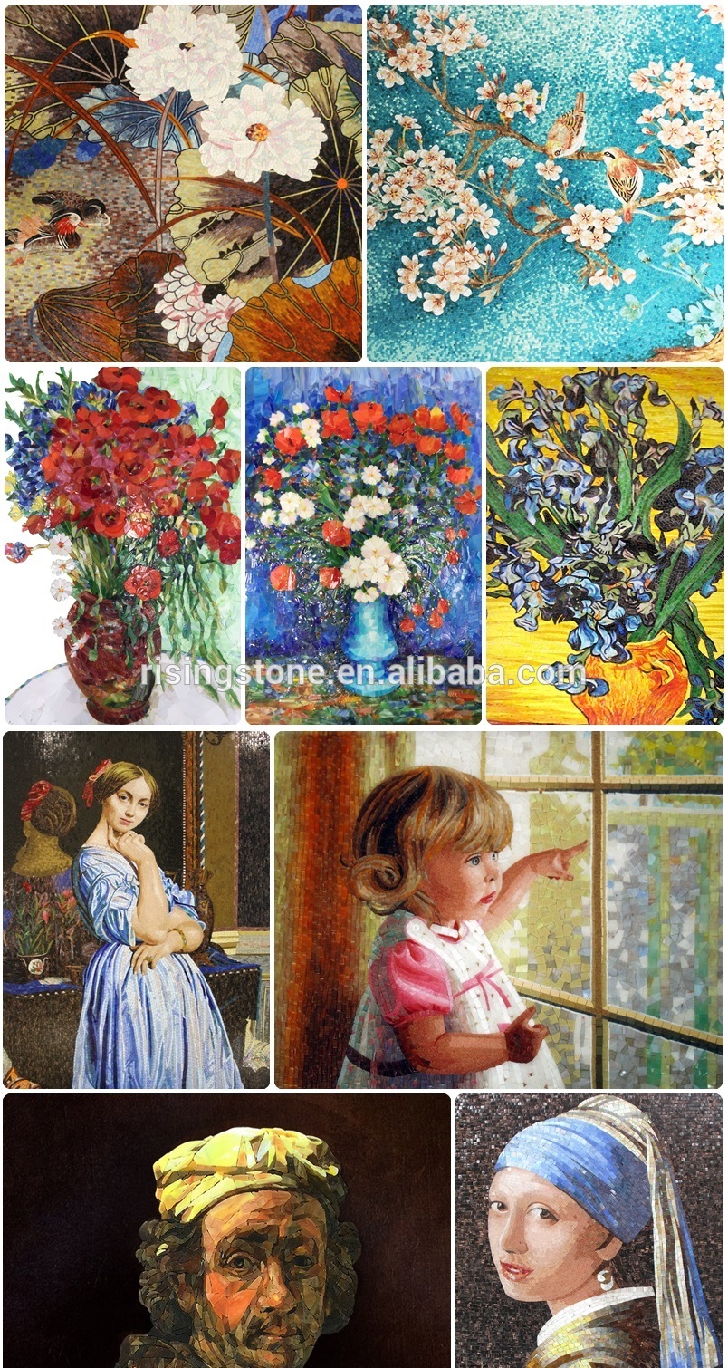 Hot Sale Tile and Building Material Glass Tile Pictures Art Mosaic Mural