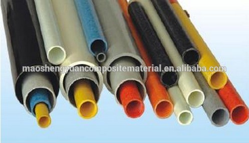 High quality GRP  round pipe  FRP pultruded profile fiberglass plastic tube