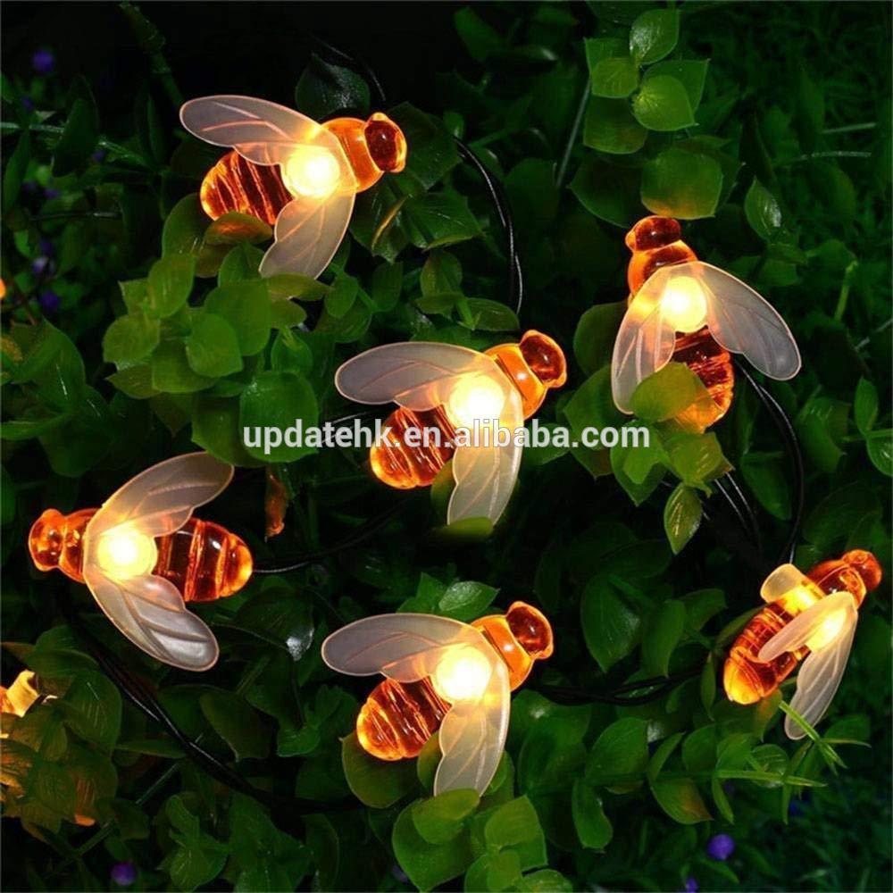 Solar String Light  30LED Fairy String Lights Bee Decorative Lighting for Indoor Garden Home Party Holiday