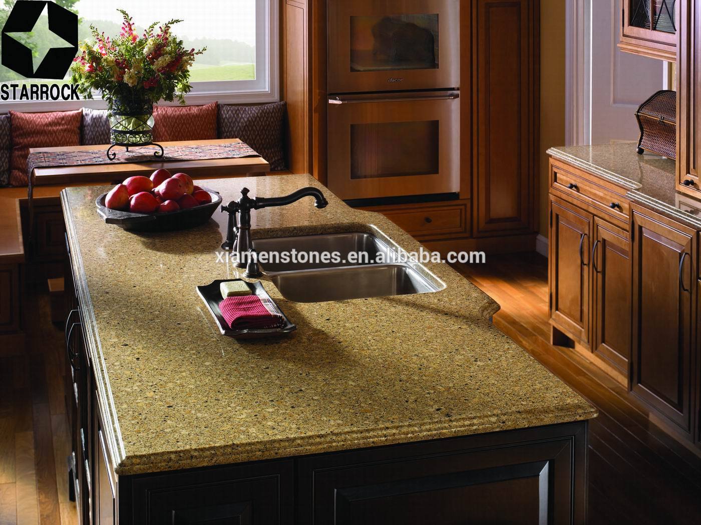 fabricated full colors stone countertop