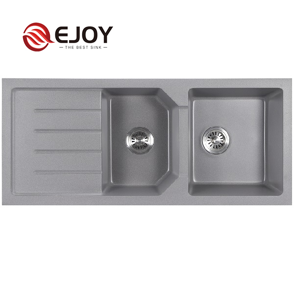 EJOY High Quality quartz sink kitchen Customized artifical stone granite kitchen sink home restaurant farm use NET650