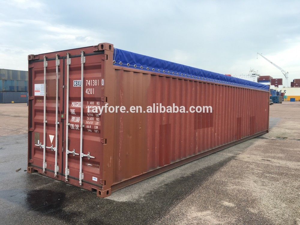 Original Used 40ft Soft Open Top Container with Tarpaulin for Sale