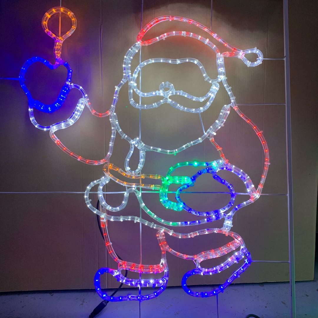 IP65 105*95cm Santa Claus LED Motif Light Rope Motif Light For Christmas Festival Decorations Light