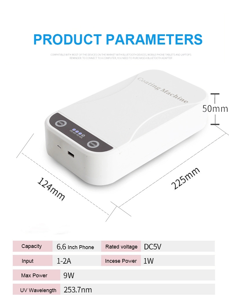 2020 Hotsaleing Mini UV Light Sterilizer Cell Phone Cleaner Sanitizer Portable Disinfection UV Led Sterilizer Box with USB