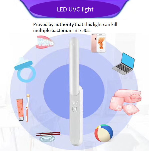 270Nnm wavelength range of UVC LEDs Lamp 2W DC 5V