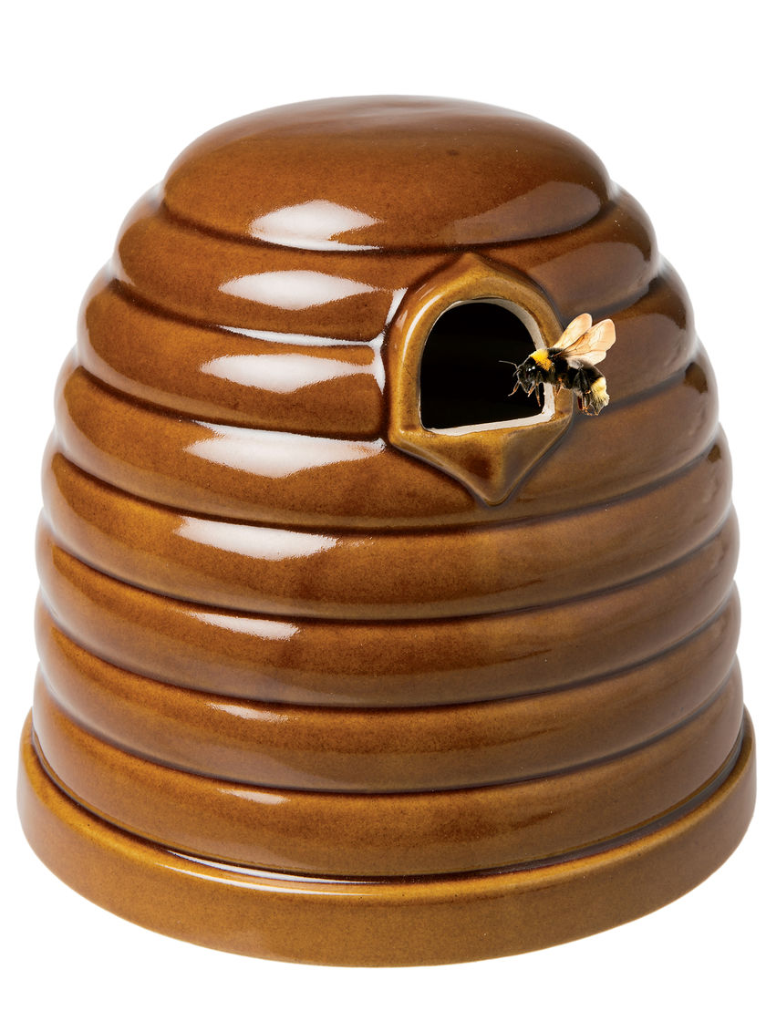 Ceramic bumble bee nest house hive