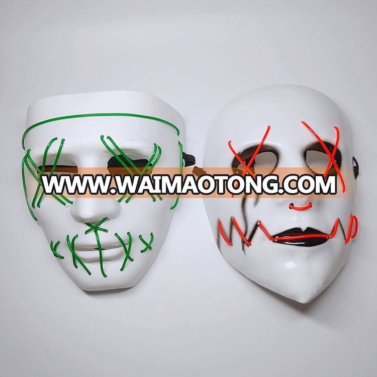 Hot selling Halloween party EL wire LED mask