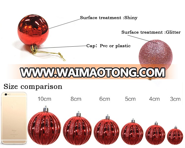 Promotional Plastic Christmas Tree Decorative Ball