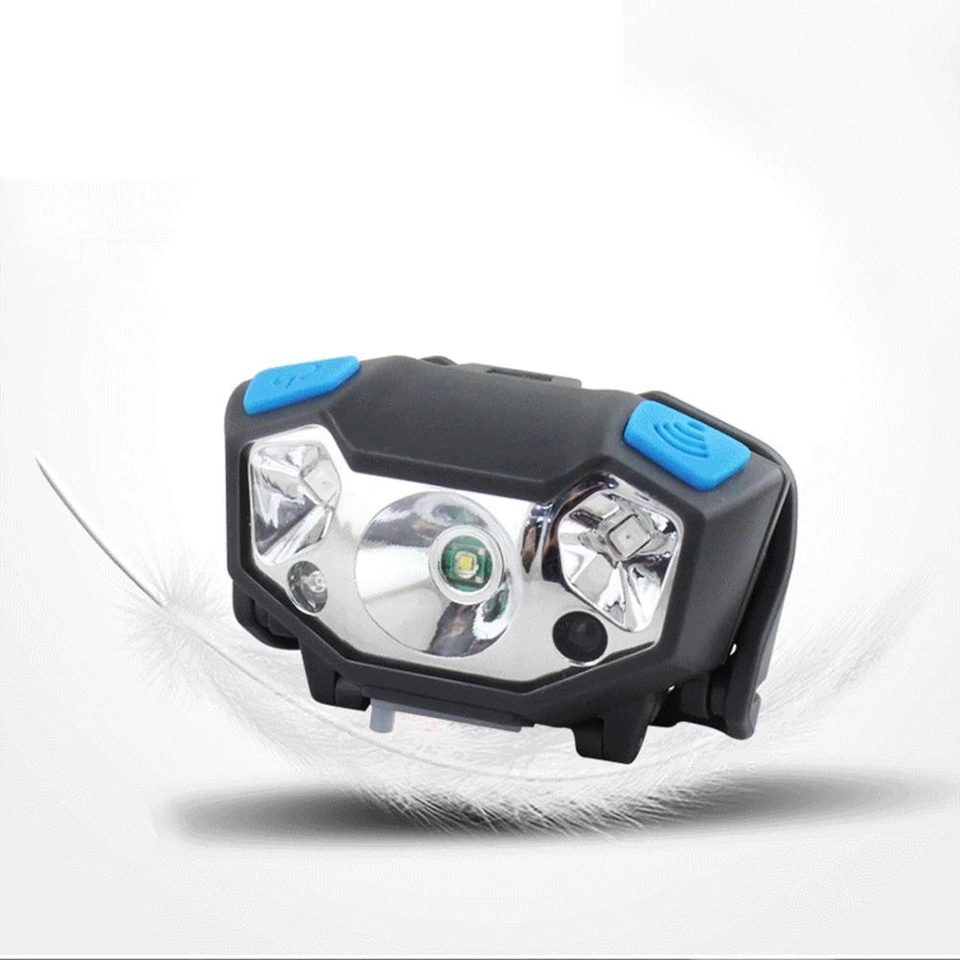 Mini Rechargeable LED Headlamp Body Motion Sensor LED Bicycle Head Light Outdoor LED induction headlights With USB