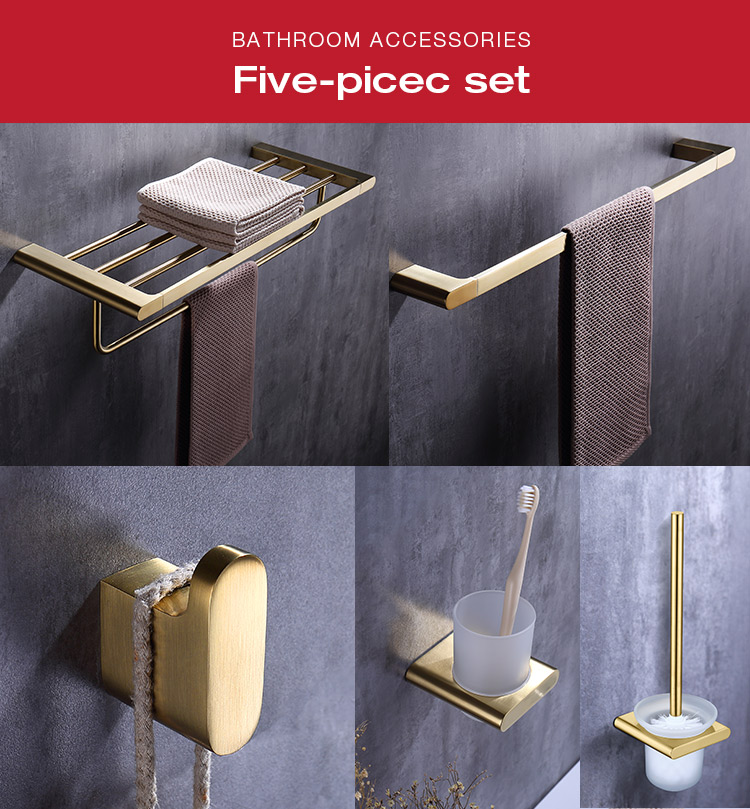 Stainless steel bathroom accessory set JG-SSG-KBN25A