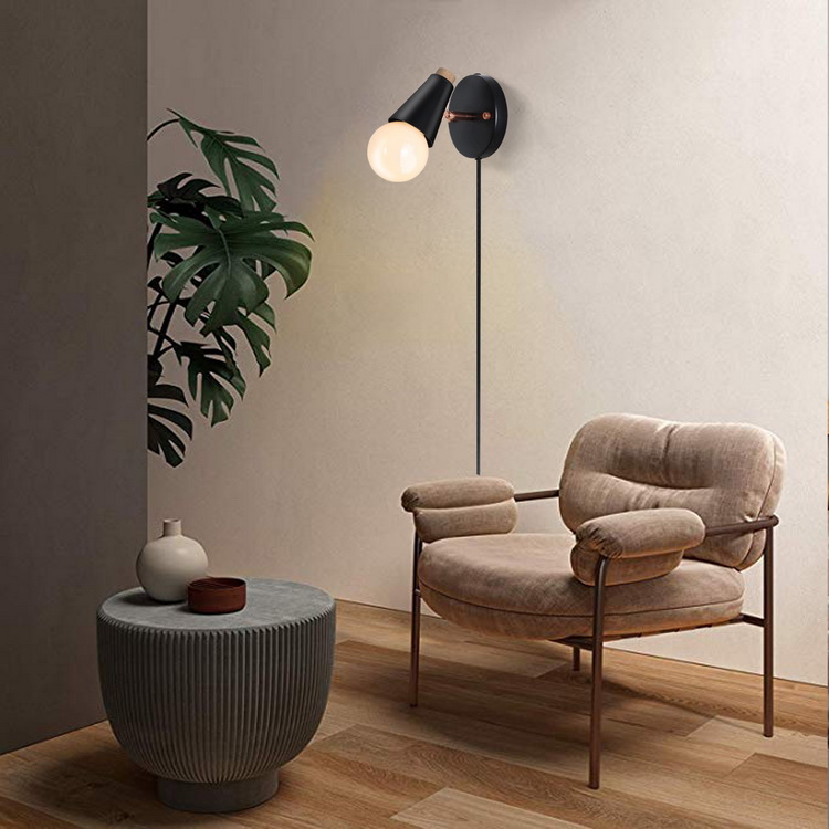 creative lamp  loft post modern livingroom bedroom Wall Lamp with plug