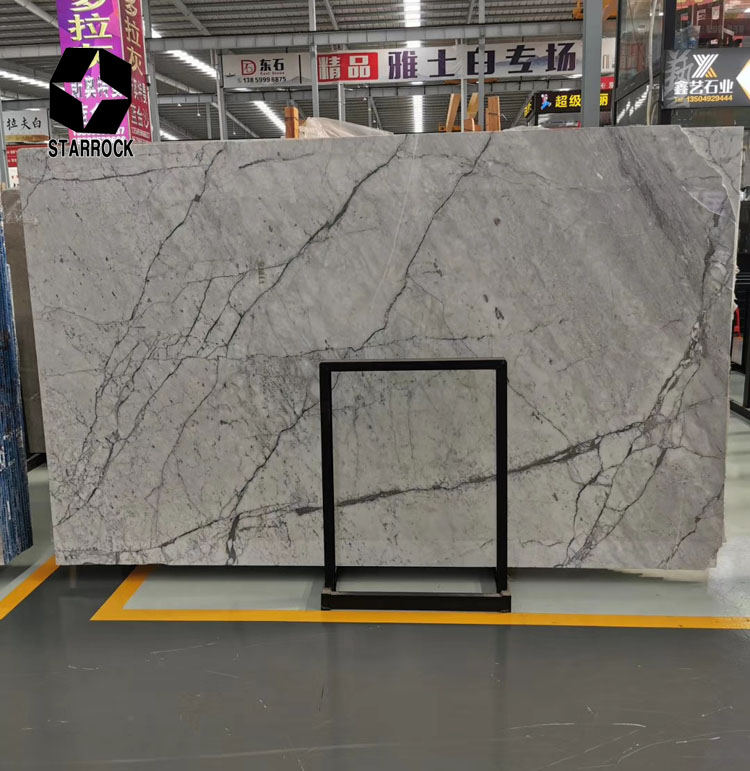 New Quarry Grey Carrara Natural White Marble Slabs For Kitchen Countertop Bathroom Vanity Top