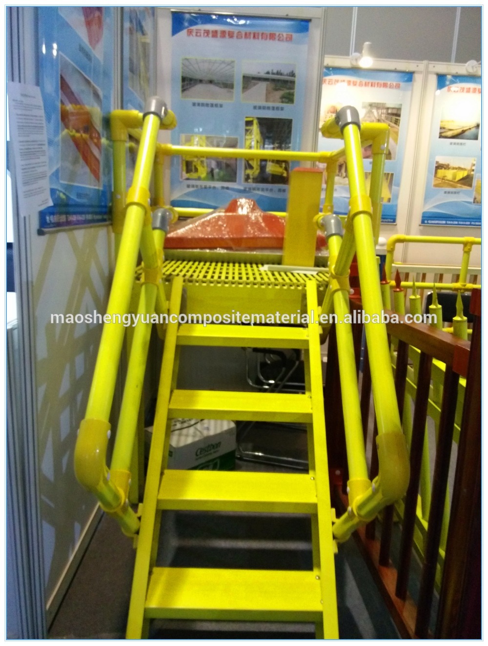 High strength FRP product for Insulation Fiberglass  putruded FRP Ladder Step Ladder