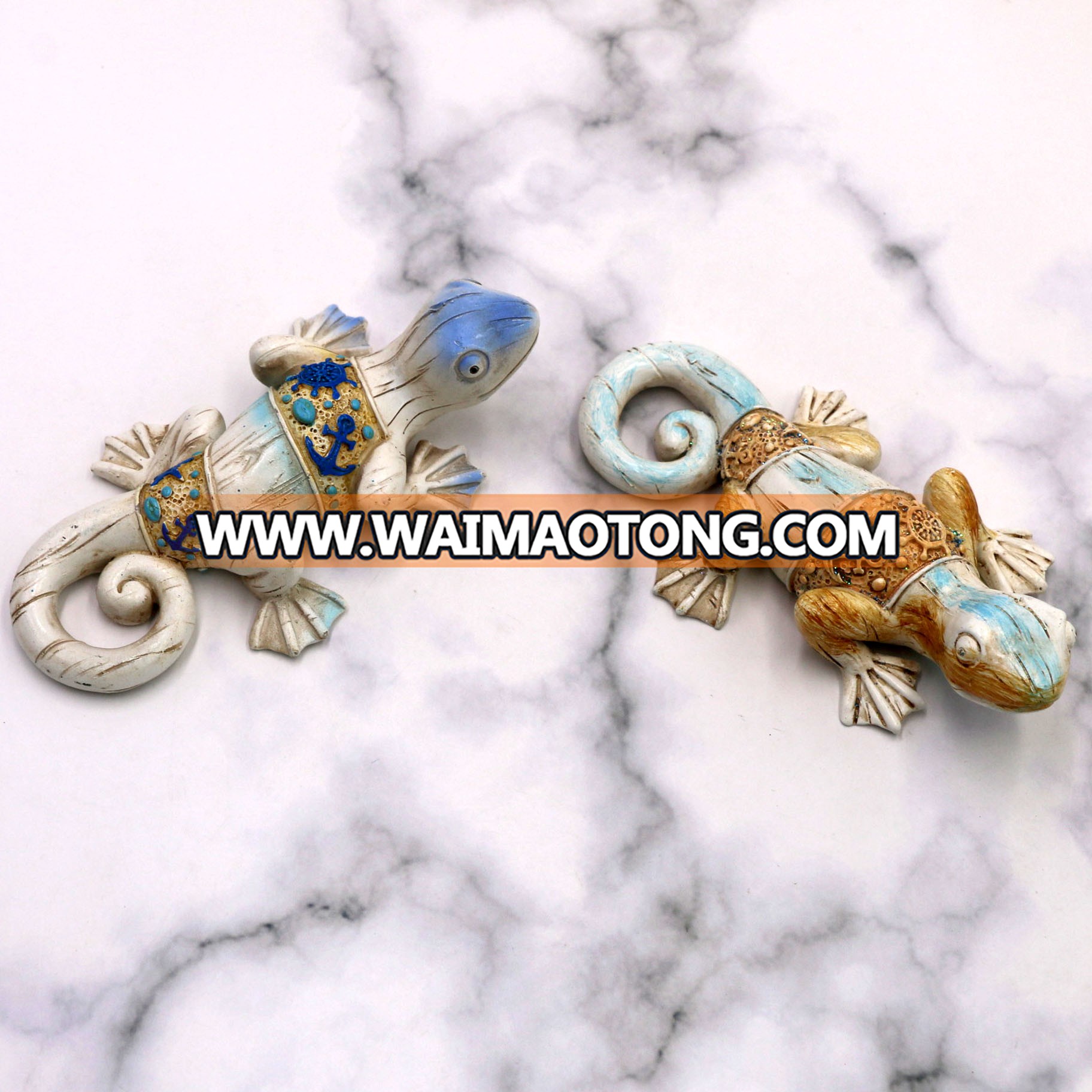 New Arrival Poly Resin Gecko Figurine Spain Souvenir