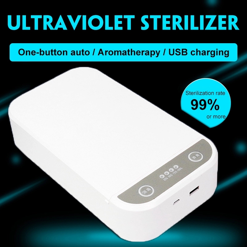 2020 Hotsaleing Mini UV Light Sterilizer Cell Phone Cleaner Sanitizer Portable Disinfection UV Led Sterilizer Box with USB