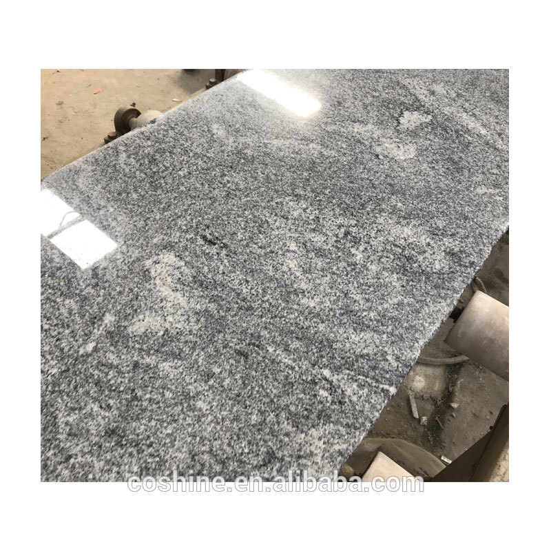 China Natural Polished Nero Santiago Grey Slab Granite For Stairs Floor Tiles