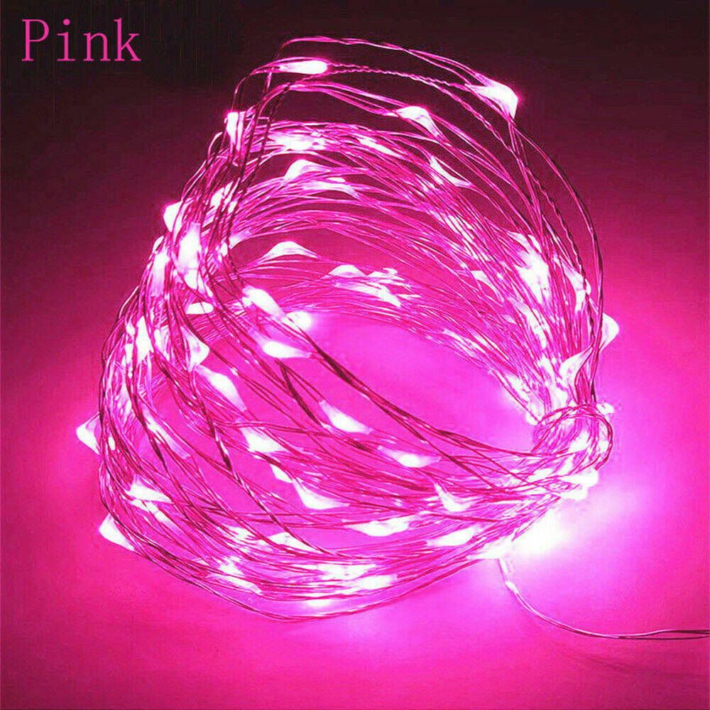 Waterproof 1M - 10M LED String Fairy lights Holiday lighting Garland For Christmas Tree Wedding Party Decor Powered Battery