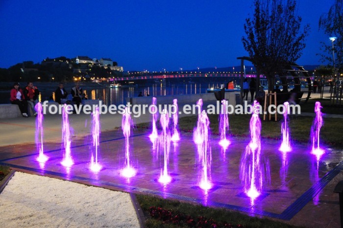 2019 newly customized outdoor dry floor dancing fountain project