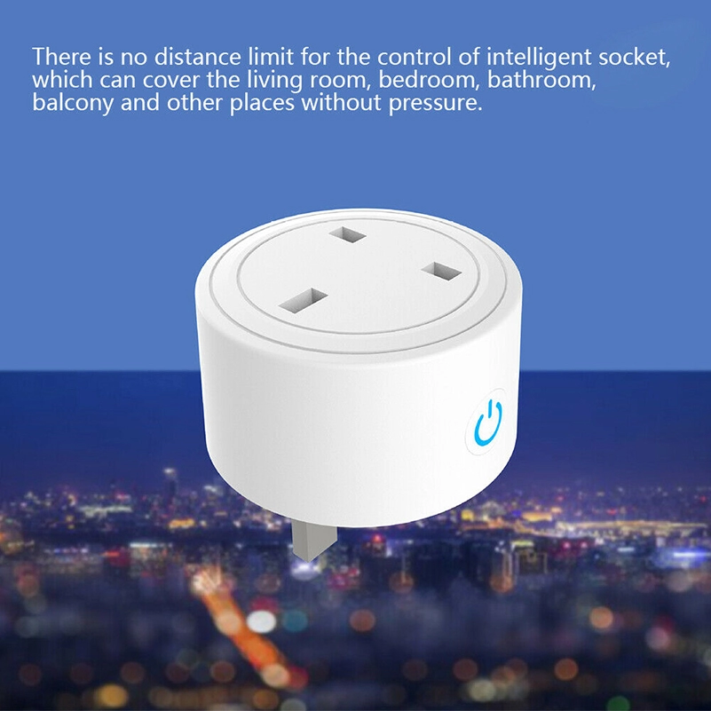 Tuya APP Timing Control Mini UK Socket Outlet Wifi Smart Plug Works with Amazon Alexa