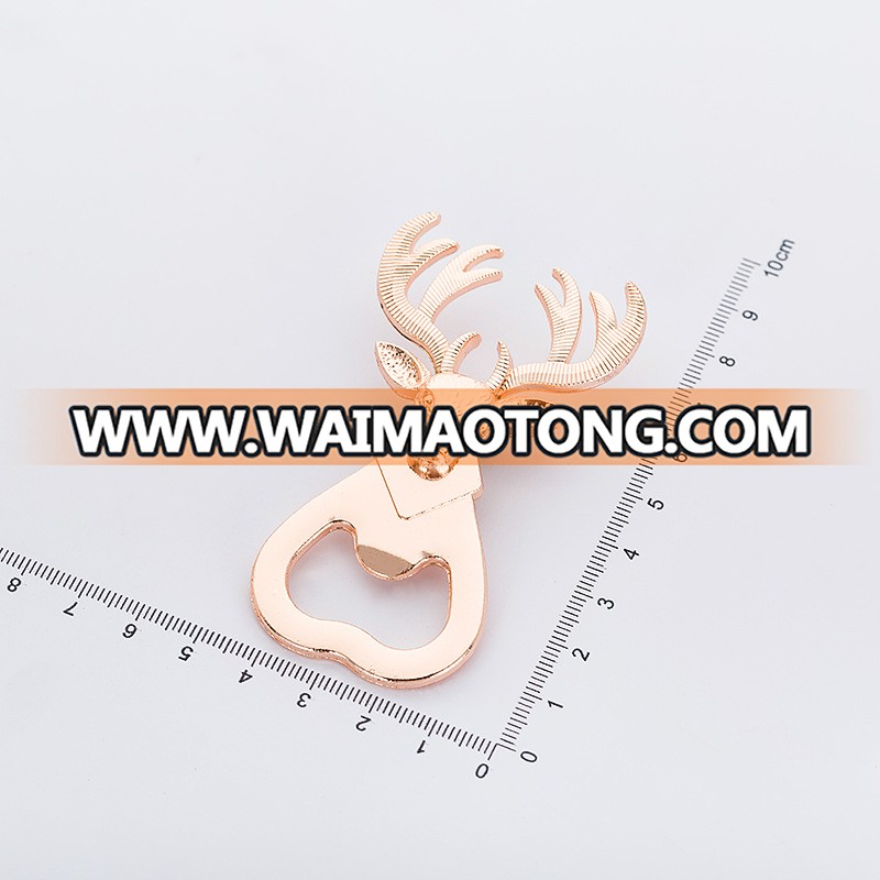 Ywbeyond Wedding Party Gifts Birthday Keepsake Event Anniversary Giveaways Deer Bottle Opener Gold Stag Antlers Opener Favors