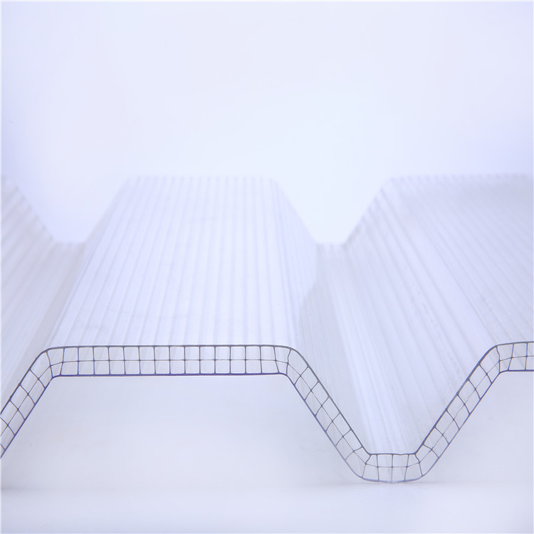 Trade Assurance 2mm Blue Clear Greenhouse Hollow Corrugated Sheet Polycarbonate