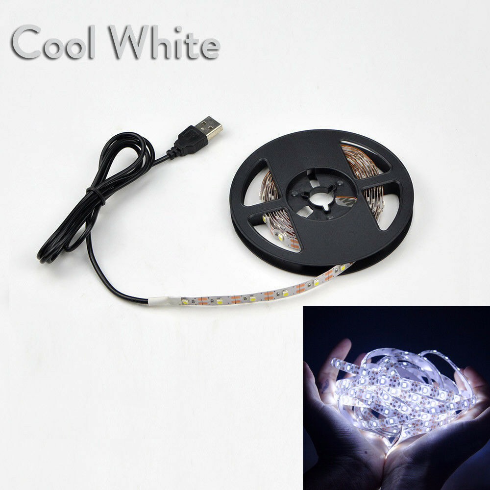 Flexible  USB Powered 5 V RGB LED Strip Light 2835 SMD 1M 2M 3M Waterproof Tape for TV Backlight Lighting With Remote Control