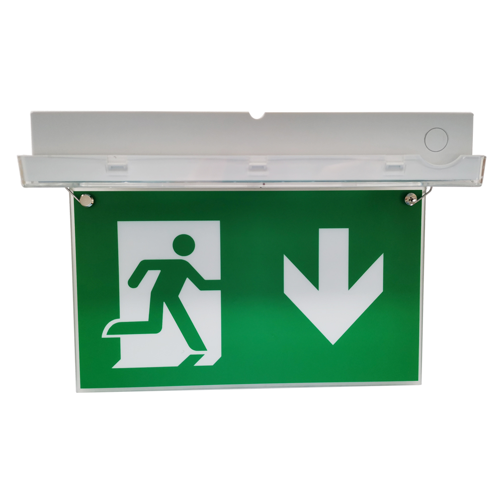 Ceiling Recessed Rechargeable Emergency Exit Sign Light