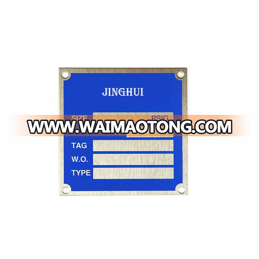 Custom High Quality Engraved Printed Benefits of Anodized Aluminum Nameplates