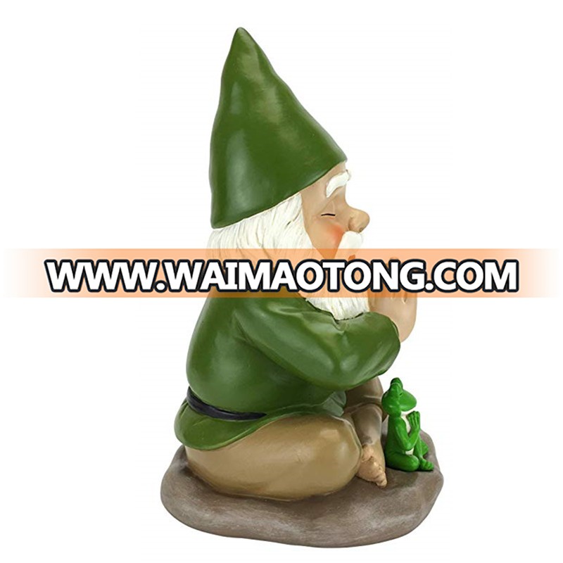 High Quality Frog Garden Decor Resin Gnome Sculpture