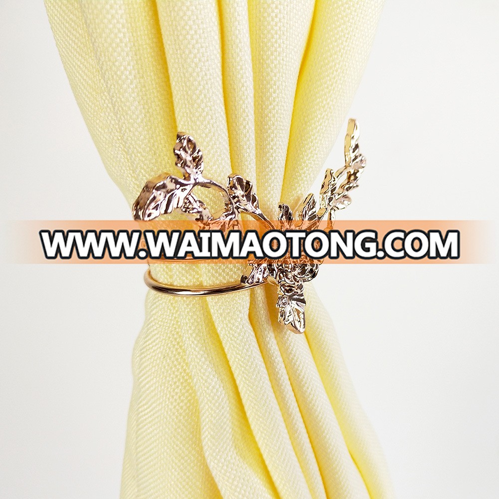 gold plated flower curtain buckles curtain clips