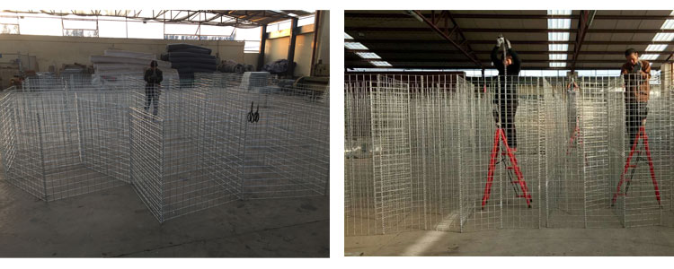 barriere jourdain welded gabion container for military geotextile gabion