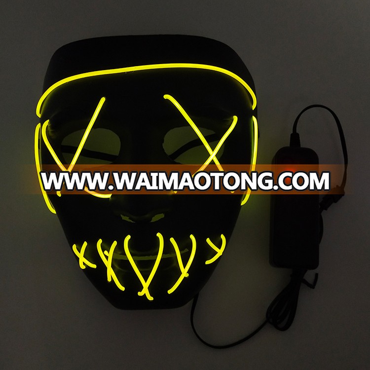 Hot selling Halloween party EL wire LED mask