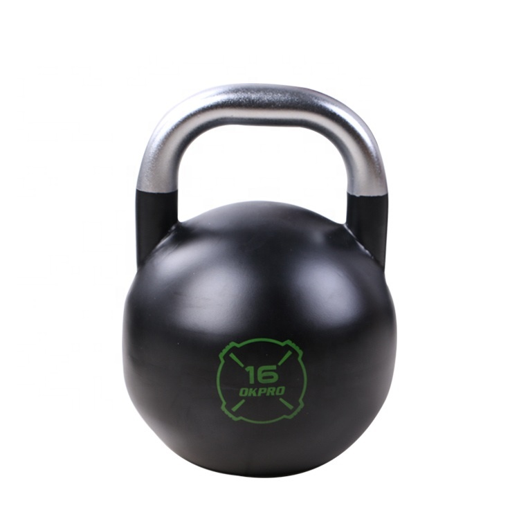 OKPRO Top Grade Custom Logo Gym Weight Competition Steel Kettlebell