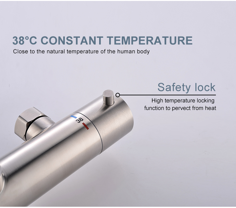 high end three functions wall-mounted stainless steel 304  thermostatic rain and hand  shower set