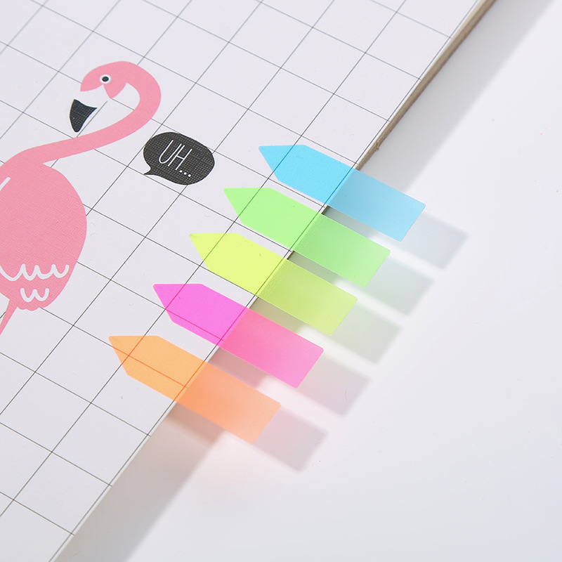 Arrow PET Stickey Note Pagemarker Memo Pad Label Sticker For Classification Adhesive Stick Note