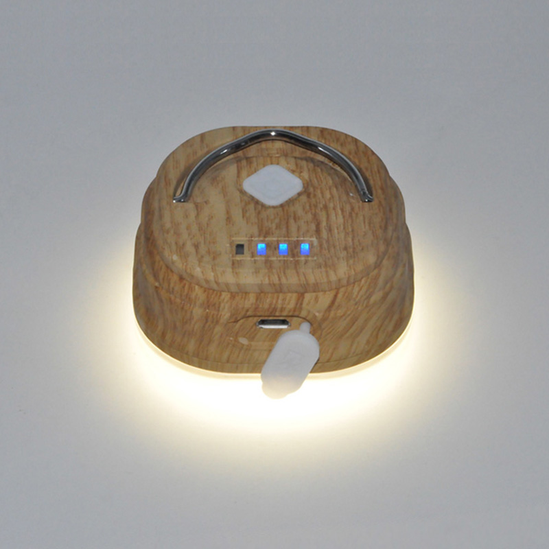 2020 New Mini Camping Lantern Wood grain Rechargeable camping light