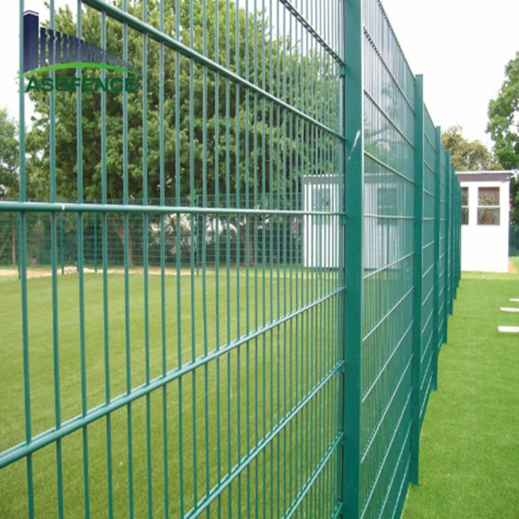 Wholesale Metal 2D Welded Wire Mesh Garden Home Powder Painted 656 868 double rod Fence Panels