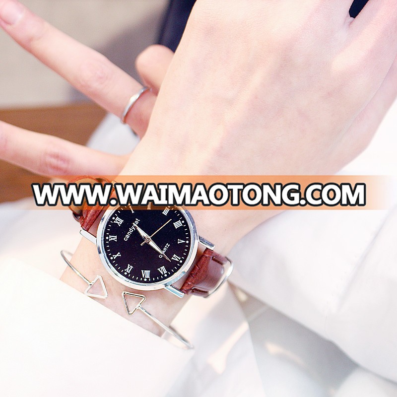 Fashion Watch Women Casual Atmosphere Korean Students Waterproof Simple Men's Watch Couple Watches