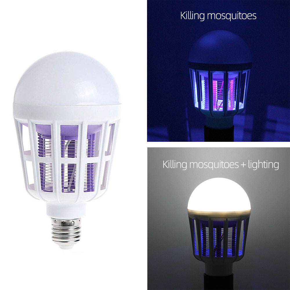 2 In 1 Mosquito Killer Lamp Anti Mosquito Killer Indoor Outdoor LED Anti Insect Bulb Light bug killer light 110V 220V E27 LED