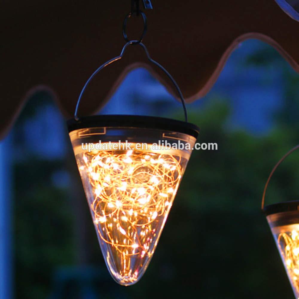 Newest Outdoor Hanging Solar Powered  Waterproof Twinkle Hanging Lantern Lamps for Garden