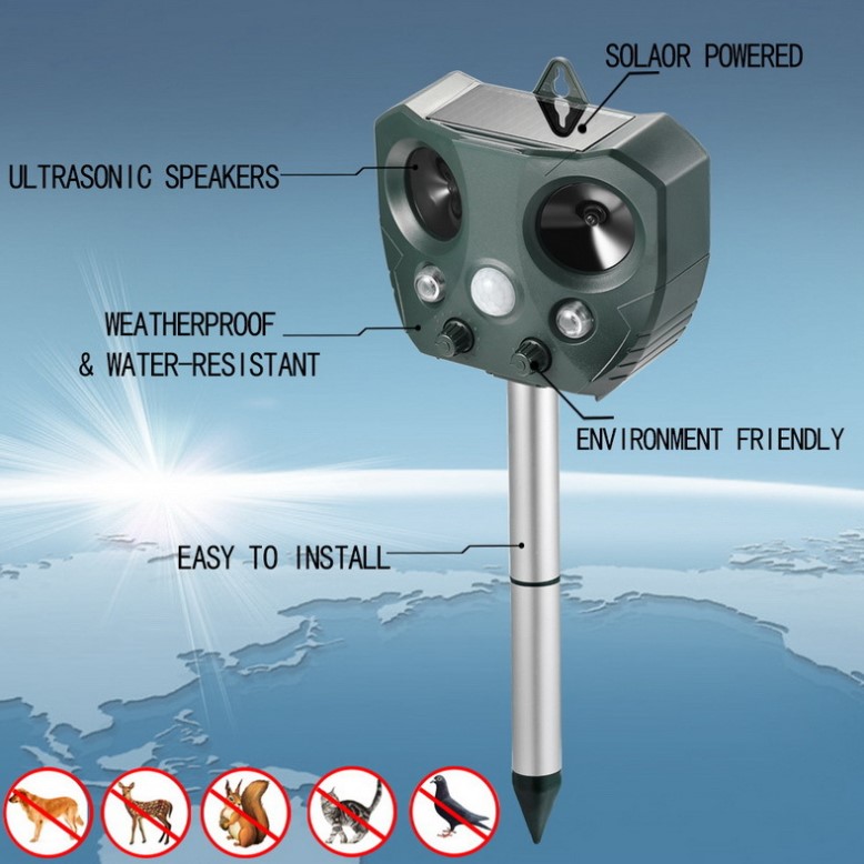 battery powered ultrasonic bird scarer