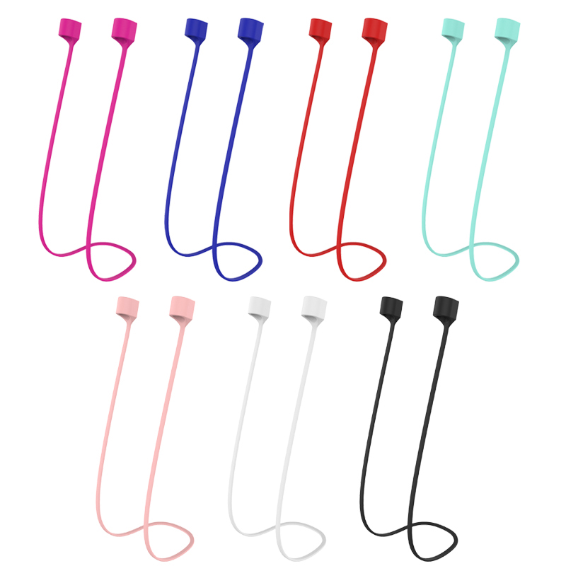 Magnetic Headphone Cord For Airpods 1 2 Anti lost Silicone Rope Strap For Apple Earphone Accessory Air Pod Wire Soft Cable