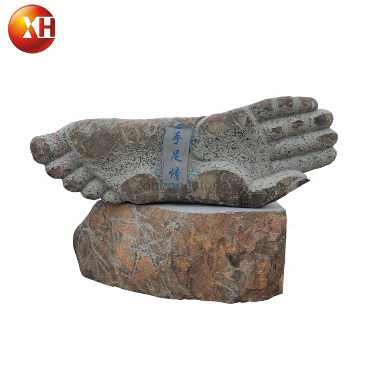 Hot Sale Natural Bluestone Sculpture Abstract Hand&Foot Sculpture For Landscape Decoration