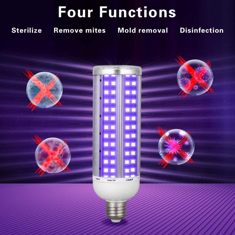 2020 Newest 60W UV Germicidal Lamp Led UVC Light Bulb E26 / E27