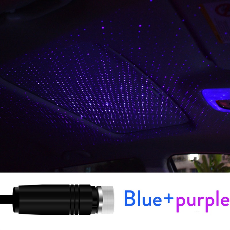 Universal USB LED Car Roof Interior Light Star Night Lights Projector Neon Atmosphere Ambient Lamp