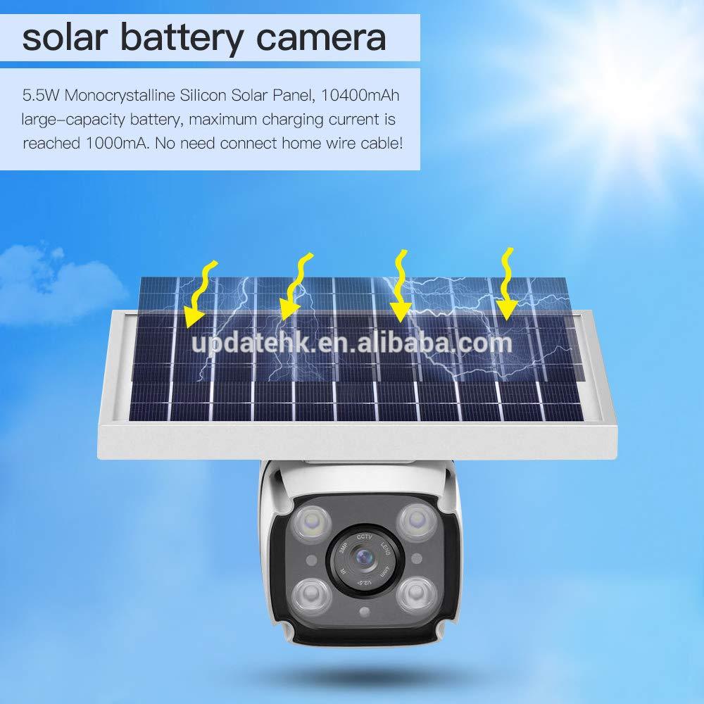 Waterproof Wireless Rechargeable Battery Night Vision Motion Detection Outdoor Security Solar Power IP 4G Camera