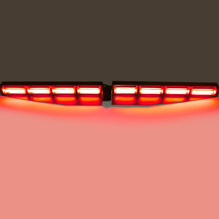 Red color visor lightbar 32W with COB lens