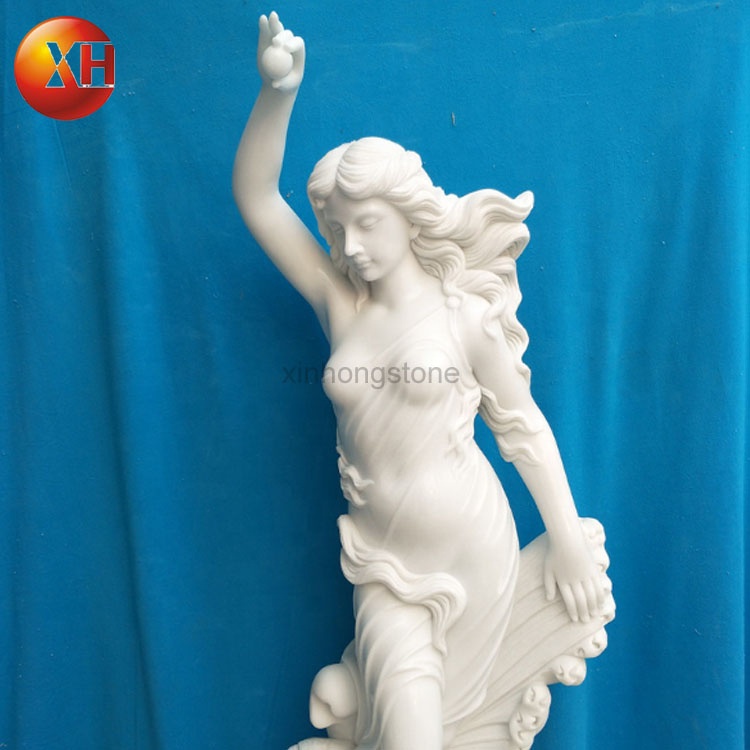 High Quality White Marble European Figures Stone Carving